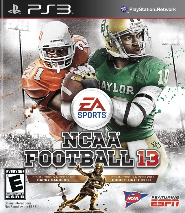 Capa do jogo NCAA Football 13