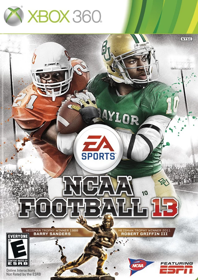 Capa do jogo NCAA Football 13