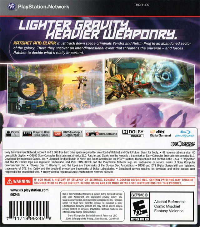 Capa do jogo Ratchet & Clank: Into the Nexus