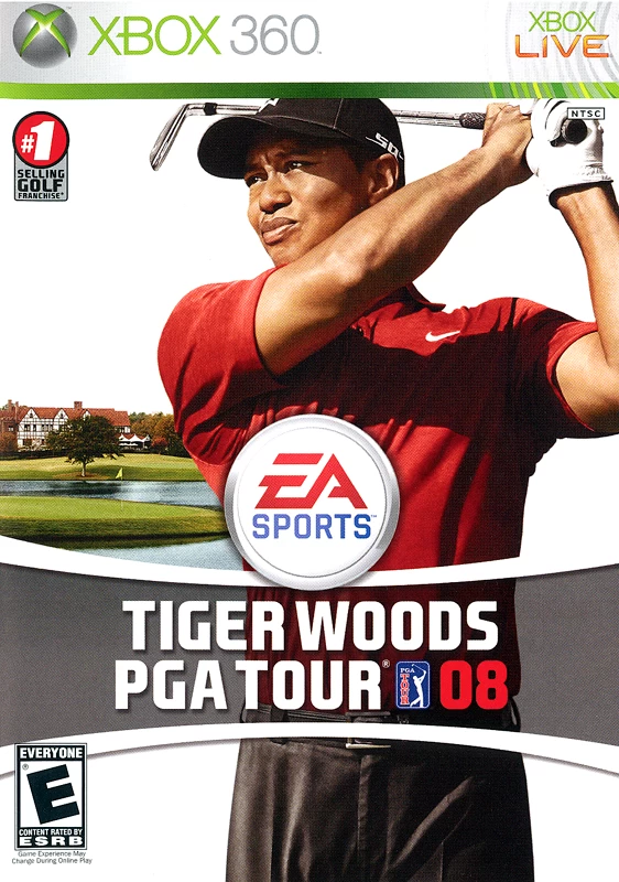 Capa do jogo Tiger Woods PGA Tour 08