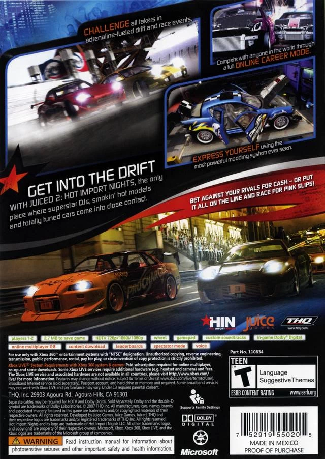 Capa do jogo Juiced 2: Hot Import Nights