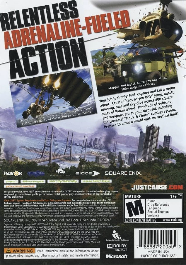 Just Cause 2 cover