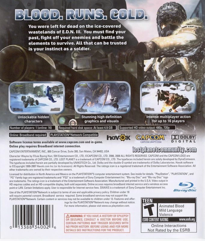 Capa do jogo Lost Planet: Extreme Condition