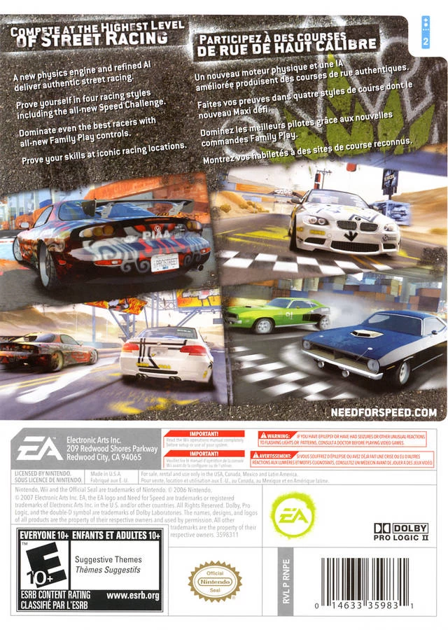 Need for Speed: ProStreet cover