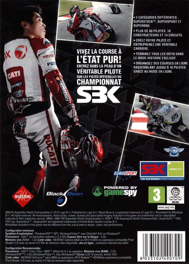 Capa do jogo SBK X: Superbike World Championship