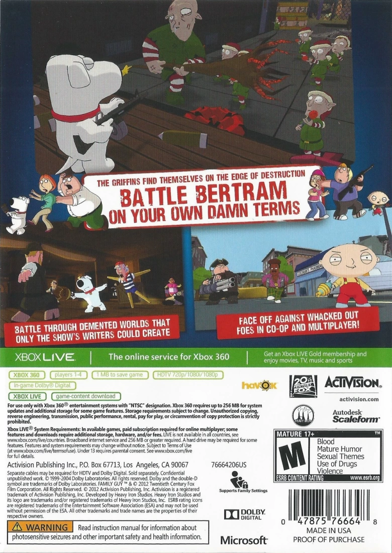 Capa do jogo Family Guy: Back to the Multiverse