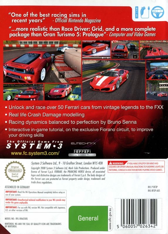 Capa do jogo Ferrari Challenge: Trofeo Pirelli