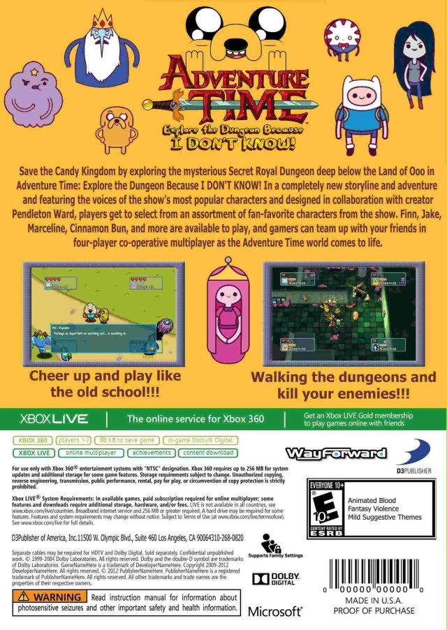 Capa do jogo Adventure Time: Explore the Dungeon Because I Dont Know!