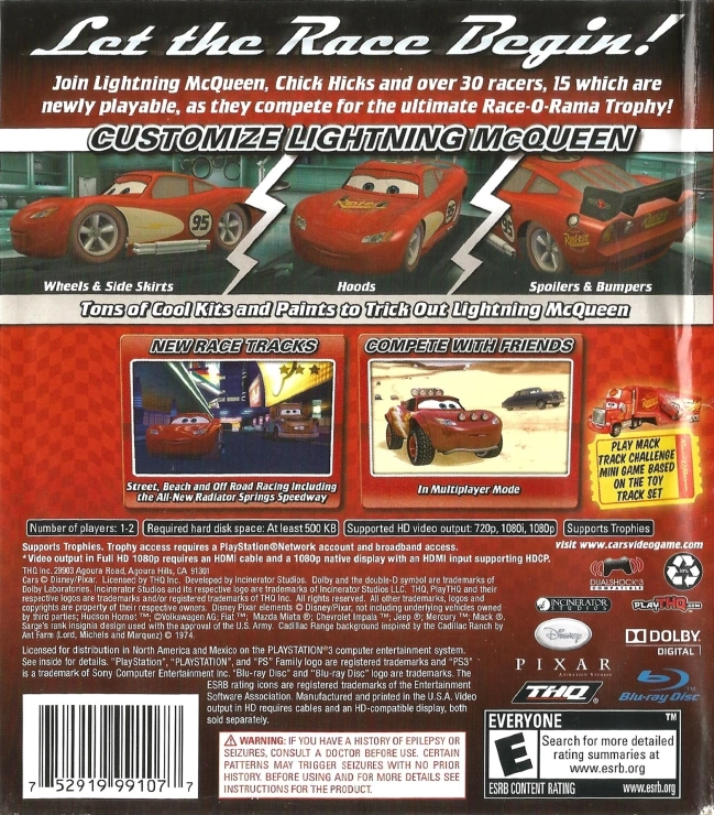 Capa do jogo Cars: Race-O-Rama