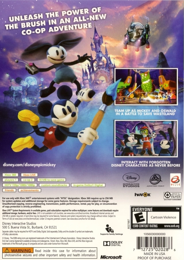 Capa do jogo Epic Mickey 2: The Power of Two