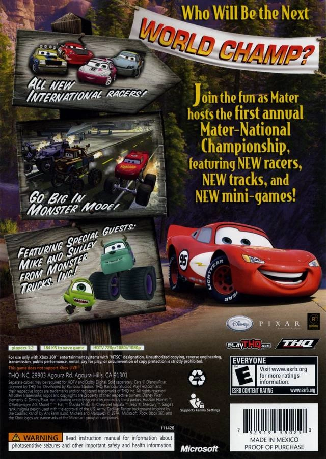 Capa do jogo Cars: Mater-National Championship