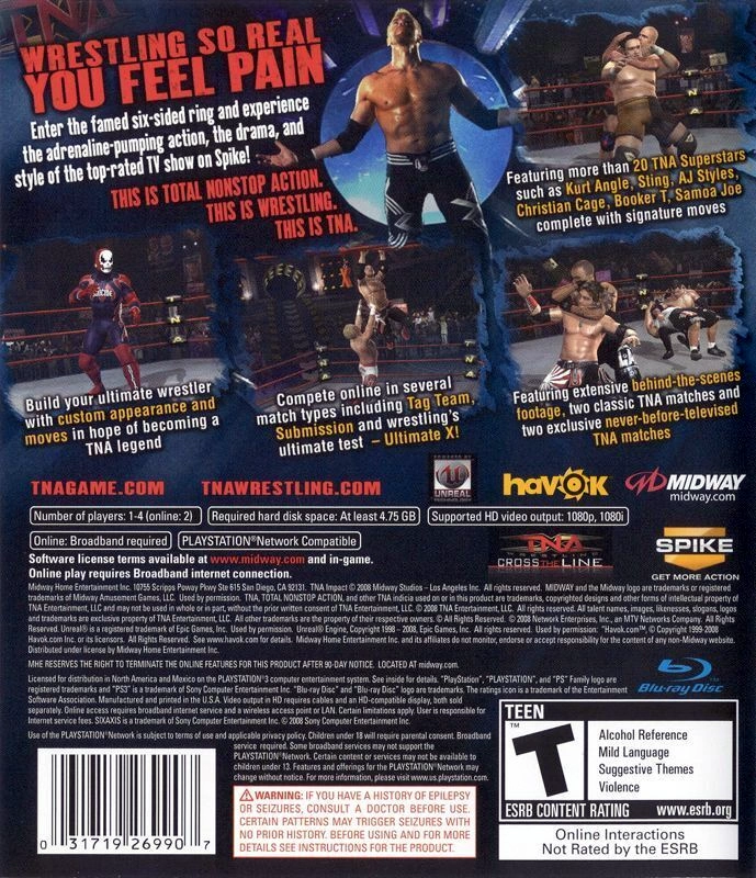 Capa do jogo TNA iMPACT!