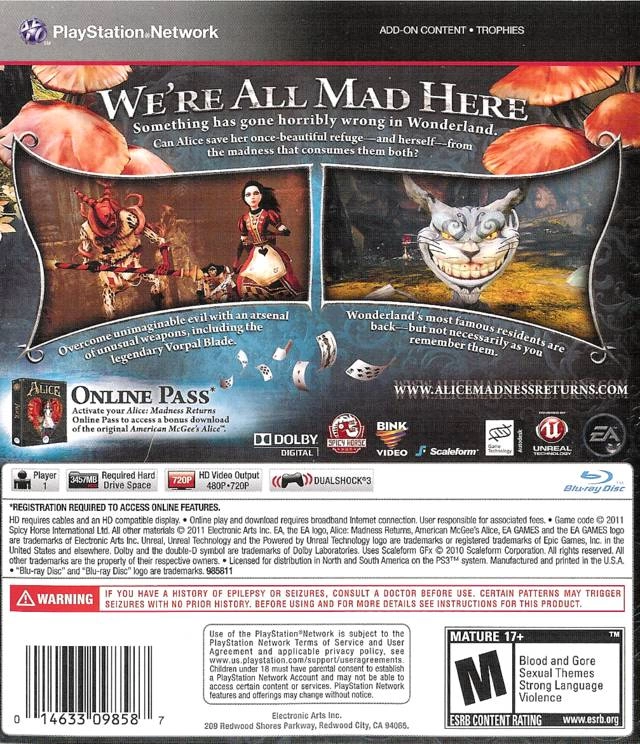 Capa do jogo Alice: Madness Returns