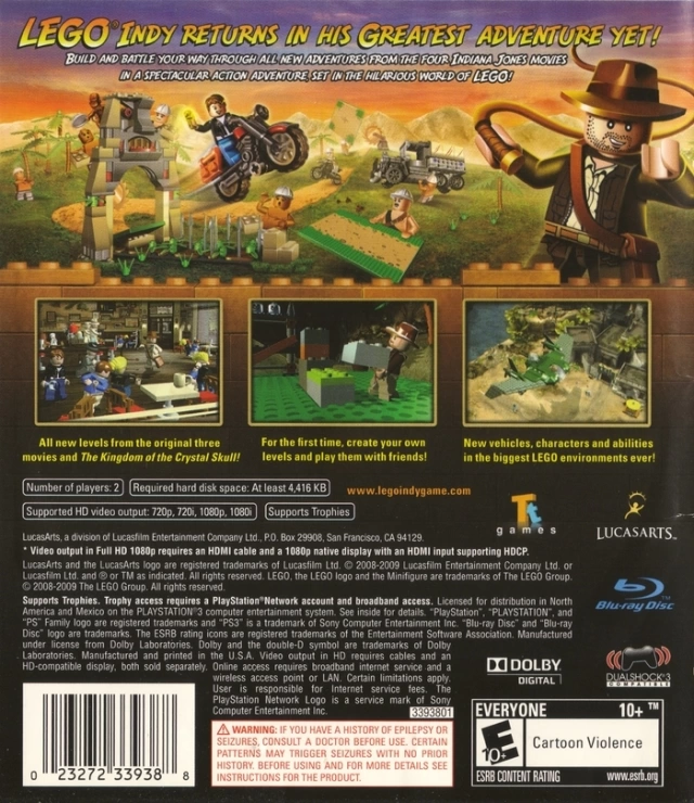 Capa do jogo LEGO Indiana Jones 2: The Adventure Continues