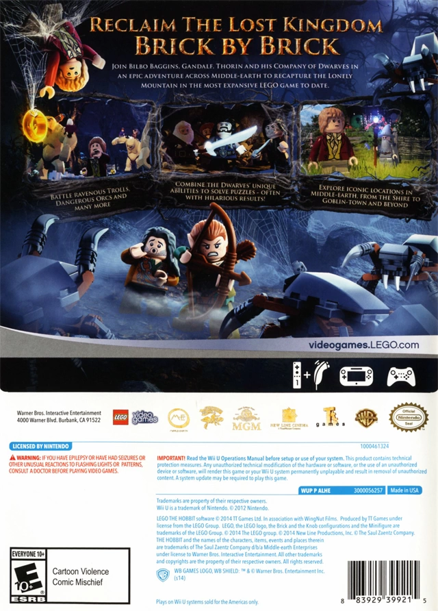 Capa do jogo LEGO The Hobbit