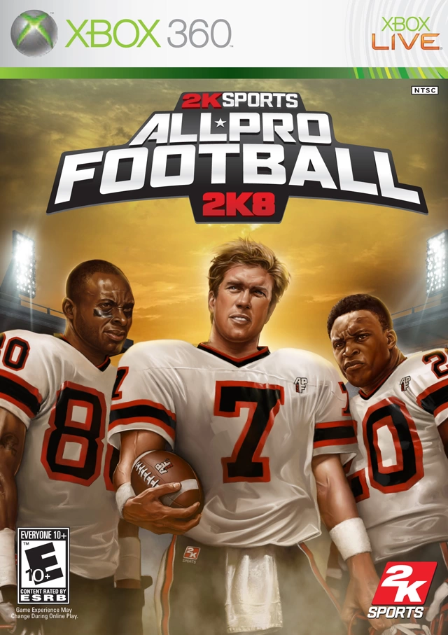 Capa do jogo All-Pro Football 2K8