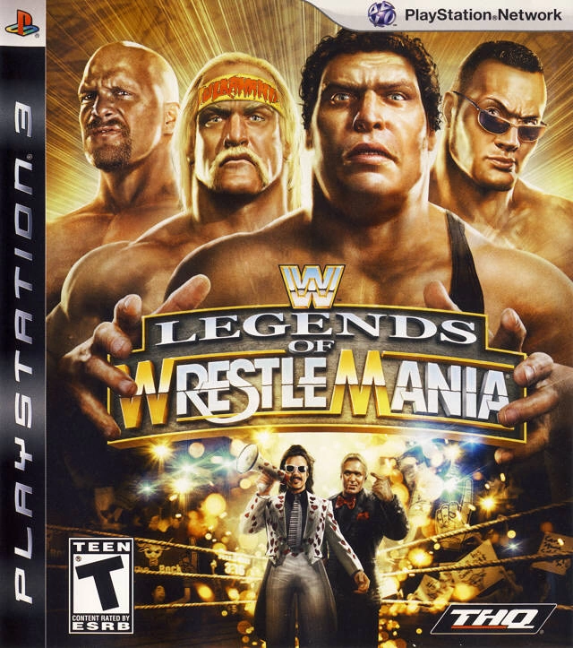 Capa do jogo WWE Legends of WrestleMania