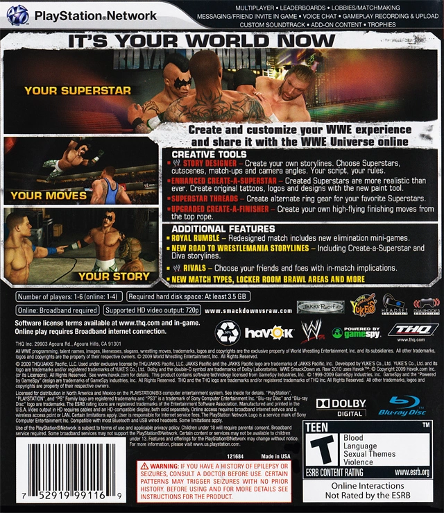 Capa do jogo WWE SmackDown vs. Raw 2010