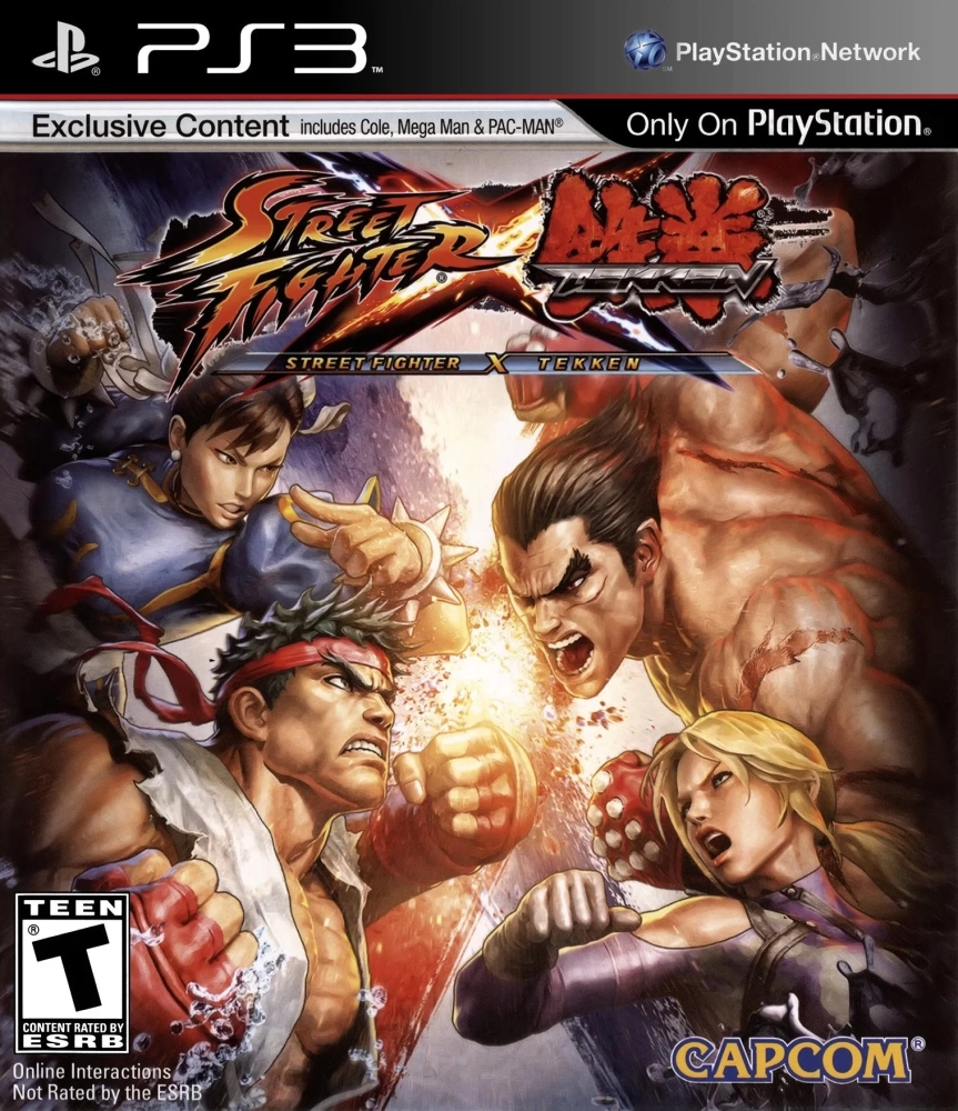 Capa do jogo Street Fighter X Tekken