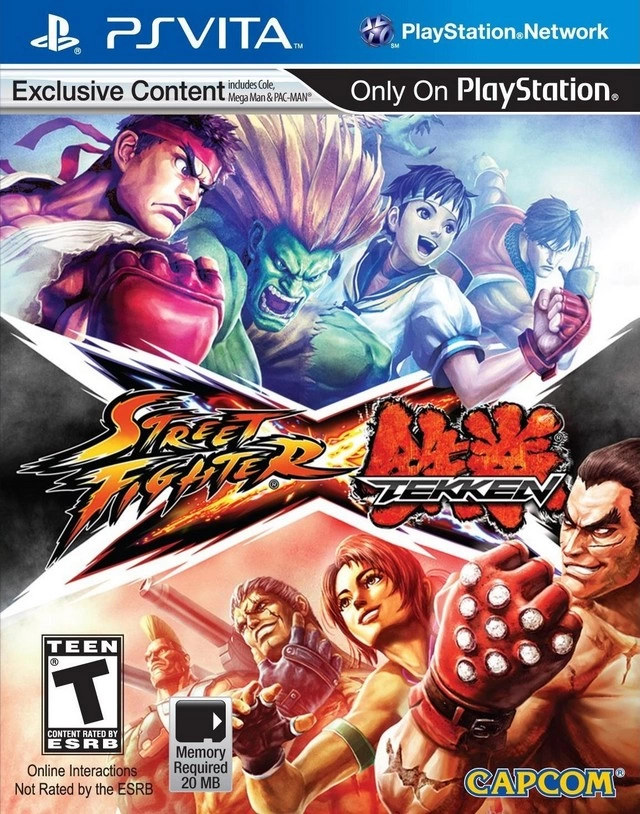 Capa do jogo Street Fighter X Tekken