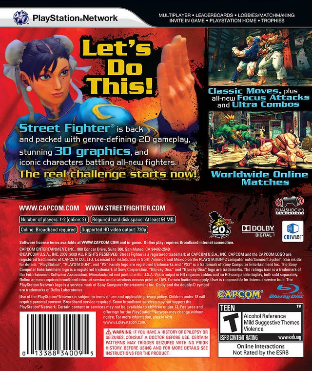 Capa do jogo Street Fighter IV