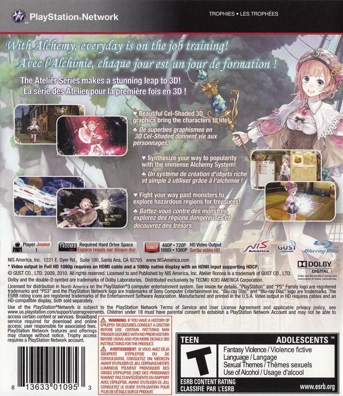 Atelier Rorona: The Alchemist of Arland cover