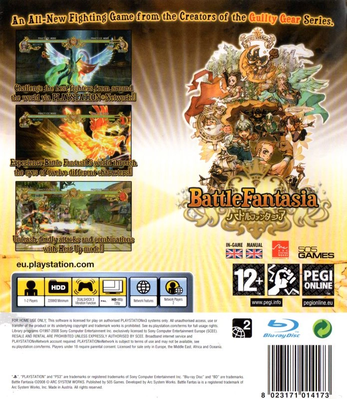 Battle Fantasia cover