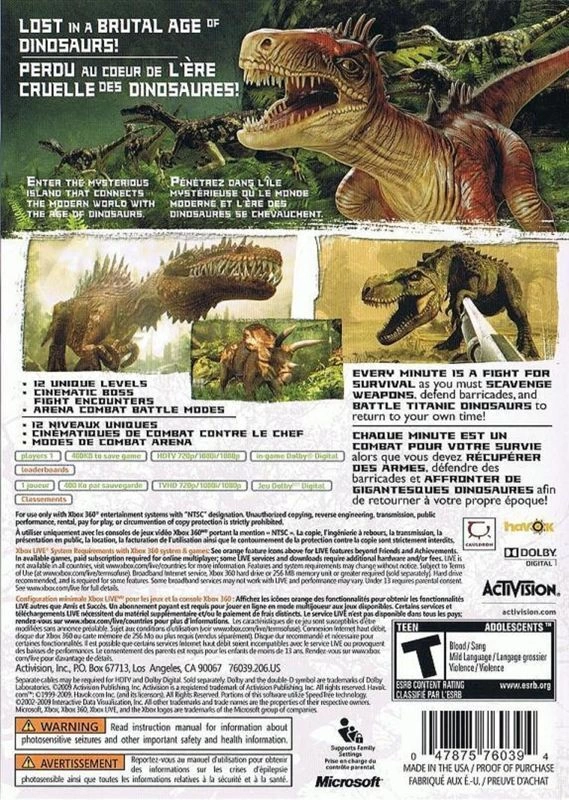 Capa do jogo Jurassic: The Hunted