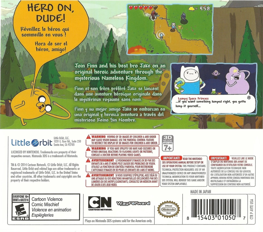 Adventure Time: The Secret of the Nameless Kingdom cover