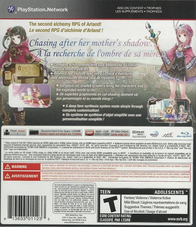 Atelier Totori: The Adventurer of Arland cover