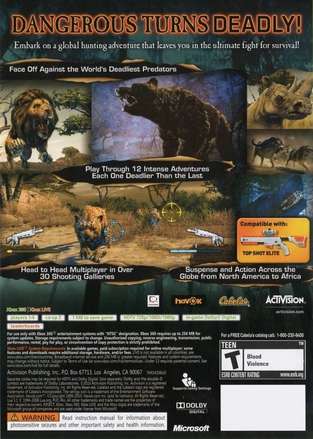 Capa do jogo Cabelas Dangerous Hunts 2011