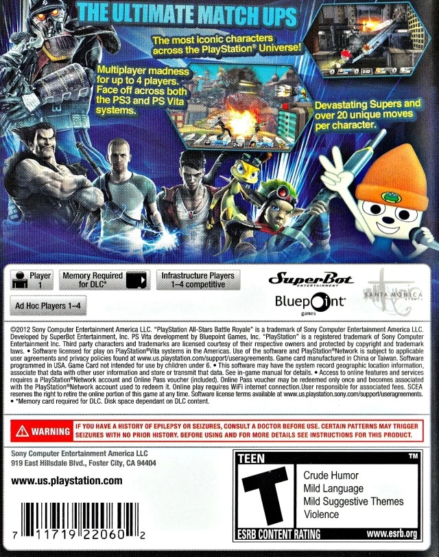 PlayStation All-Stars Battle Royale cover