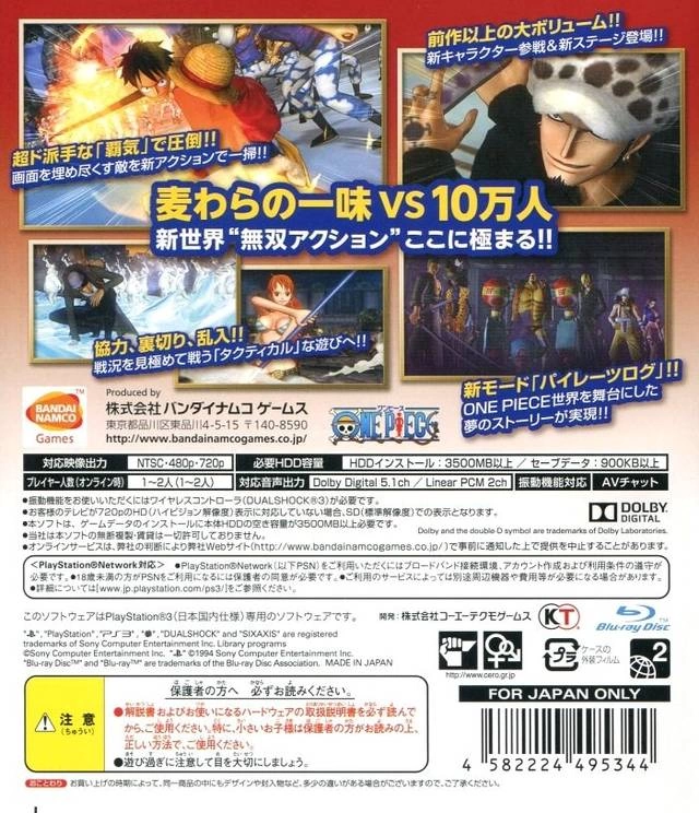 Capa do jogo One Piece: Pirate Warriors 2