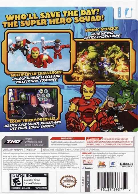 Capa do jogo Marvel Super Hero Squad: The Infinity Gauntlet