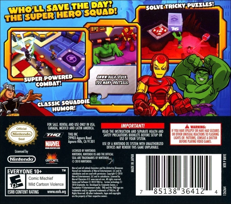 Capa do jogo Marvel Super Hero Squad: The Infinity Gauntlet