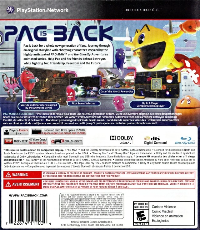 Capa do jogo Pac-Man and the Ghostly Adventures