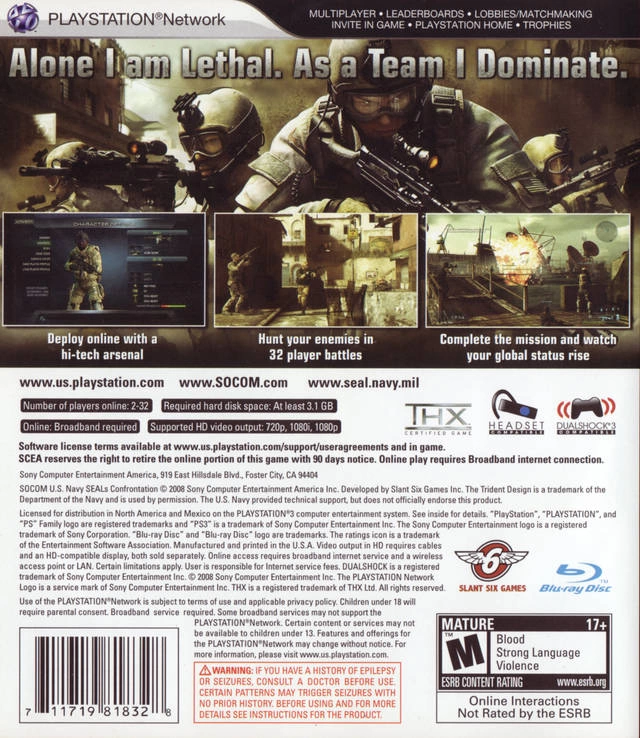 SOCOM: U.S. Navy SEALs - Confrontation cover