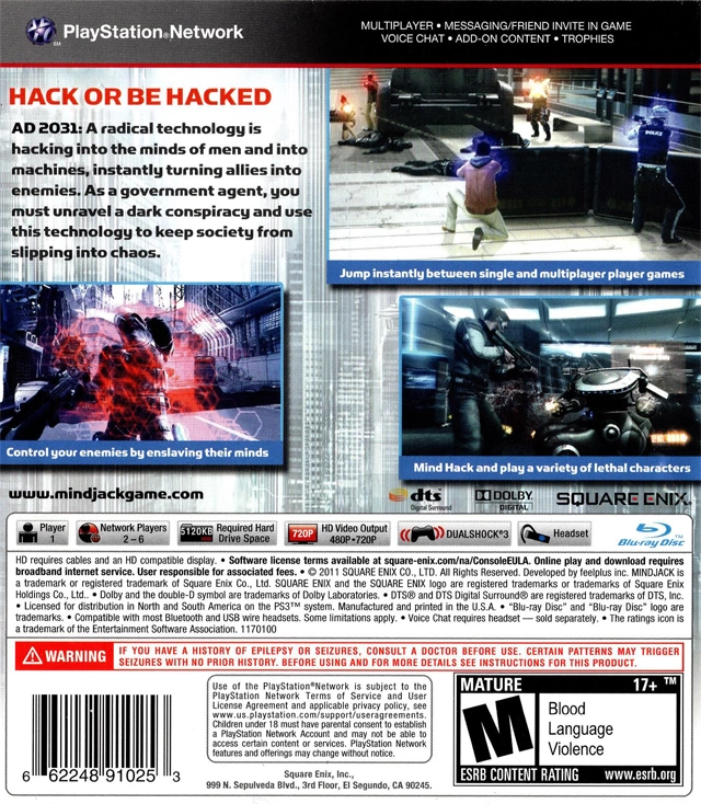 Capa do jogo Mindjack