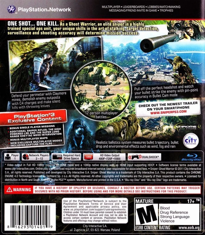 Sniper: Ghost Warrior cover