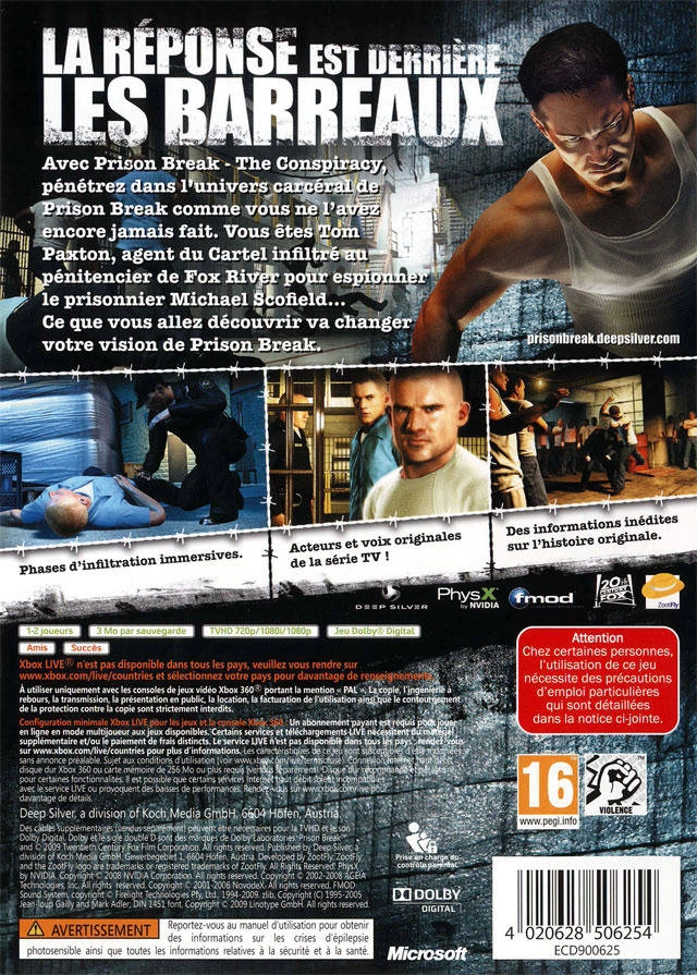 Capa do jogo Prison Break: The Conspiracy