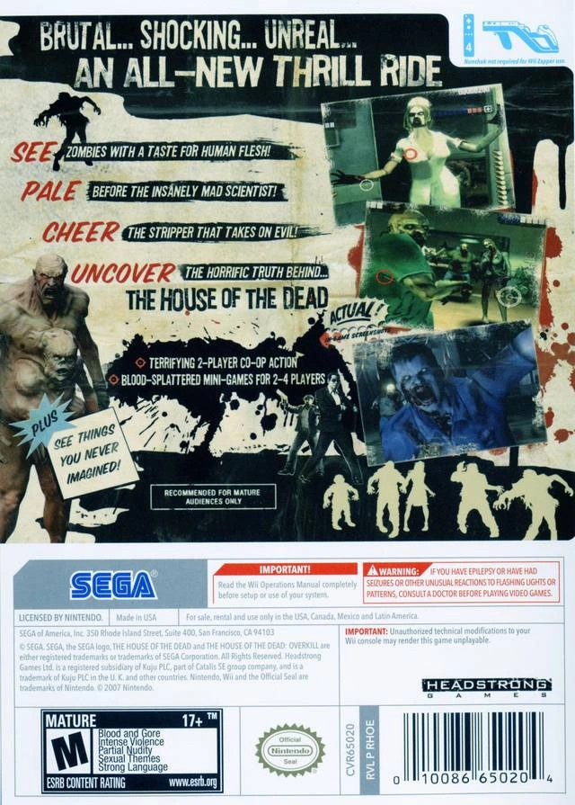 Capa do jogo The House of the Dead: Overkill