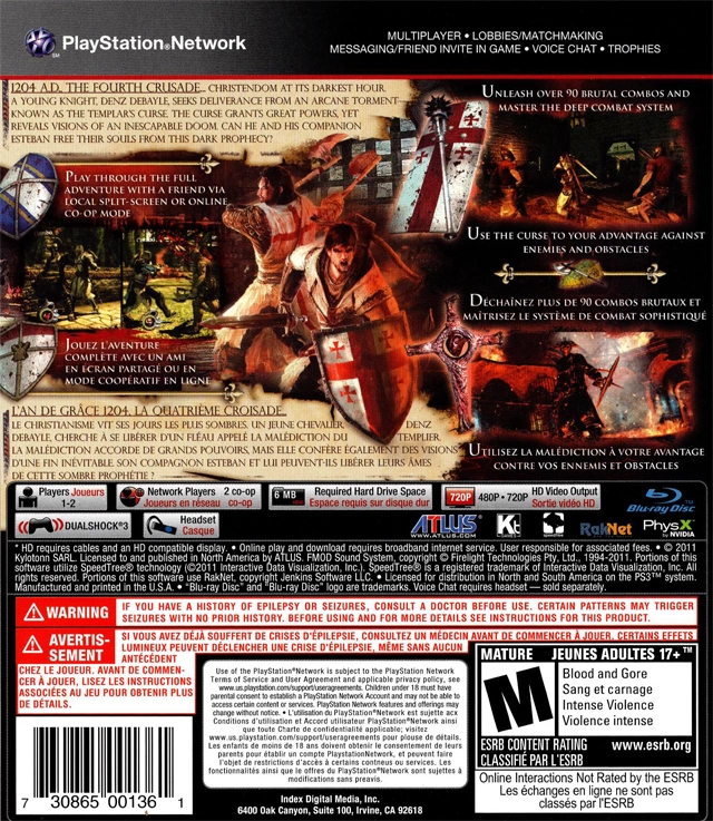 Capa do jogo The Cursed Crusade