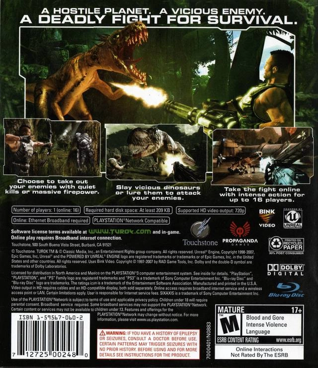 Capa do jogo Turok