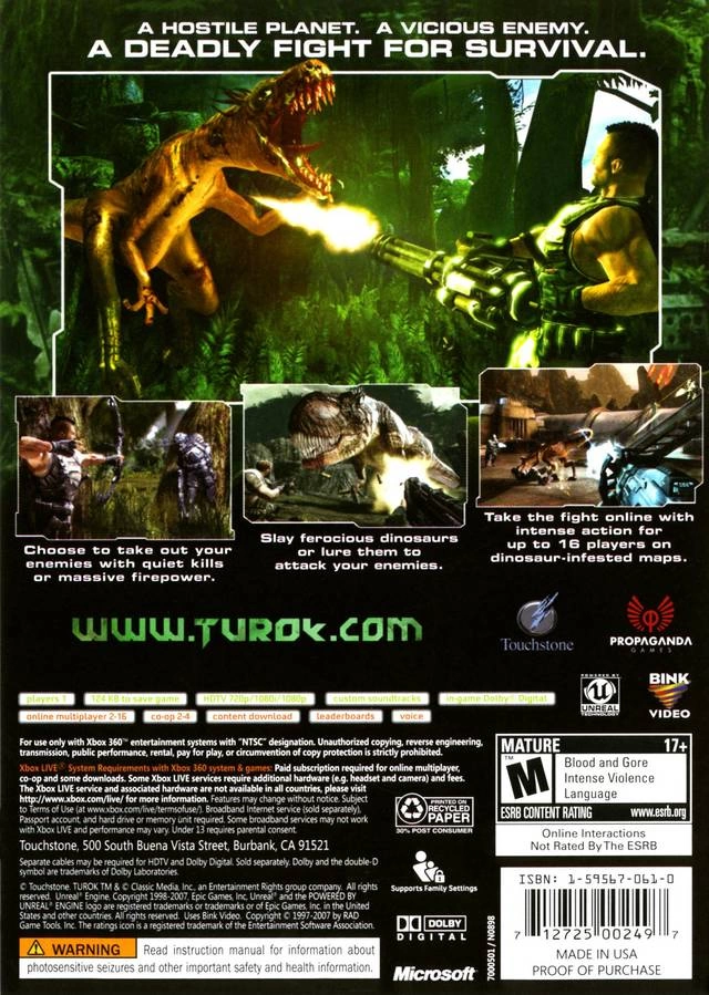 Capa do jogo Turok