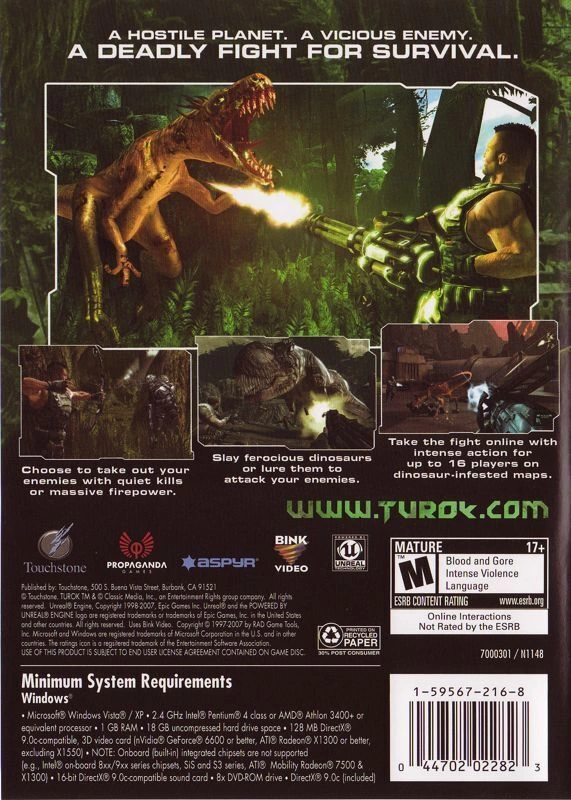 Capa do jogo Turok