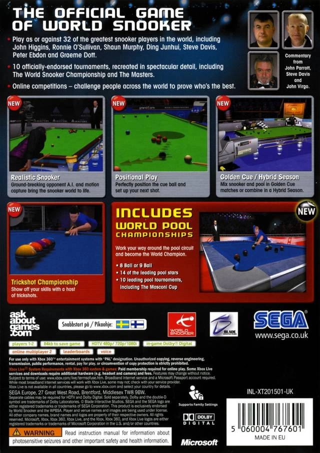 World Snooker Championship 2007 cover