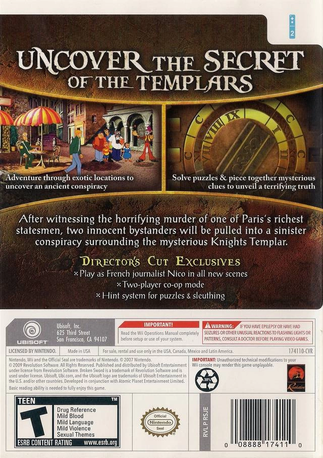 Capa do jogo Broken Sword: Shadow of the Templars - The Directors Cut