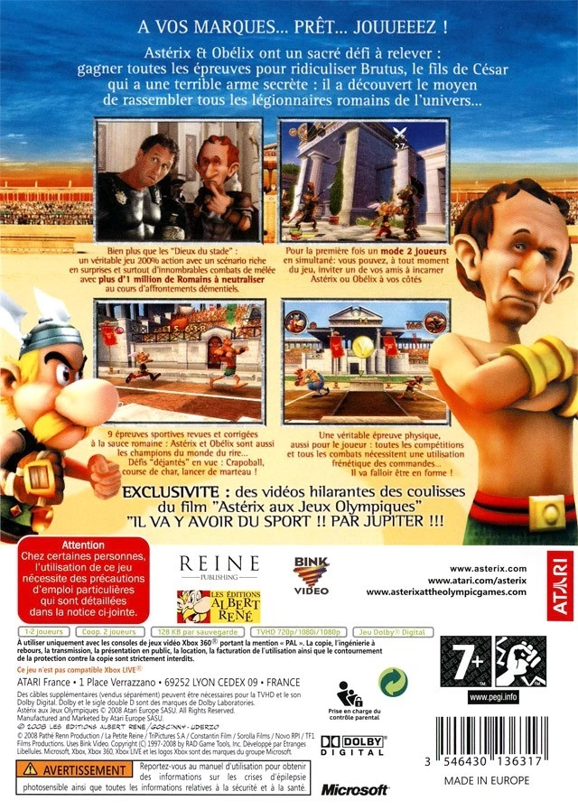 Capa do jogo Asterix at the Olympic Games