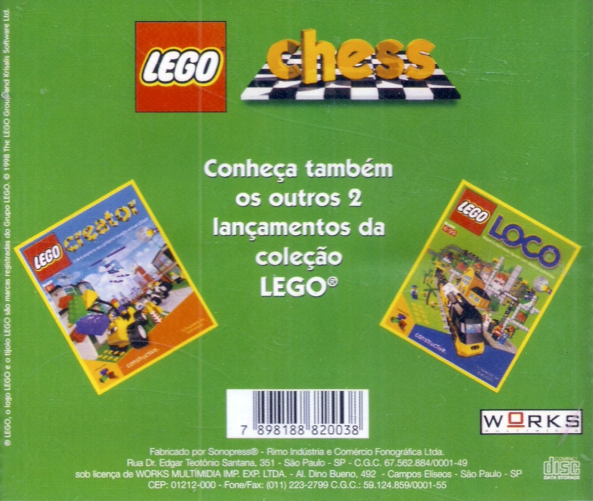 Capa do jogo LEGO Chess