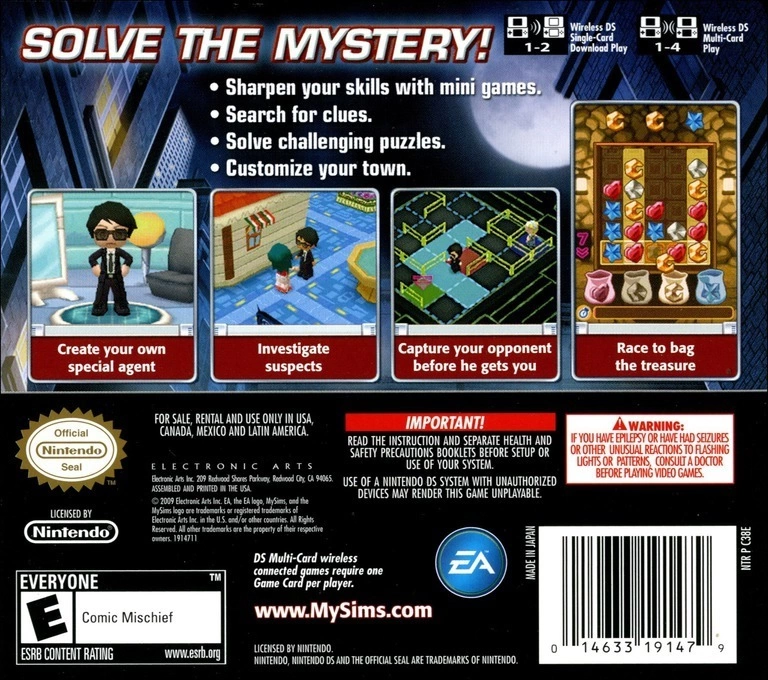 MySims: Agents cover